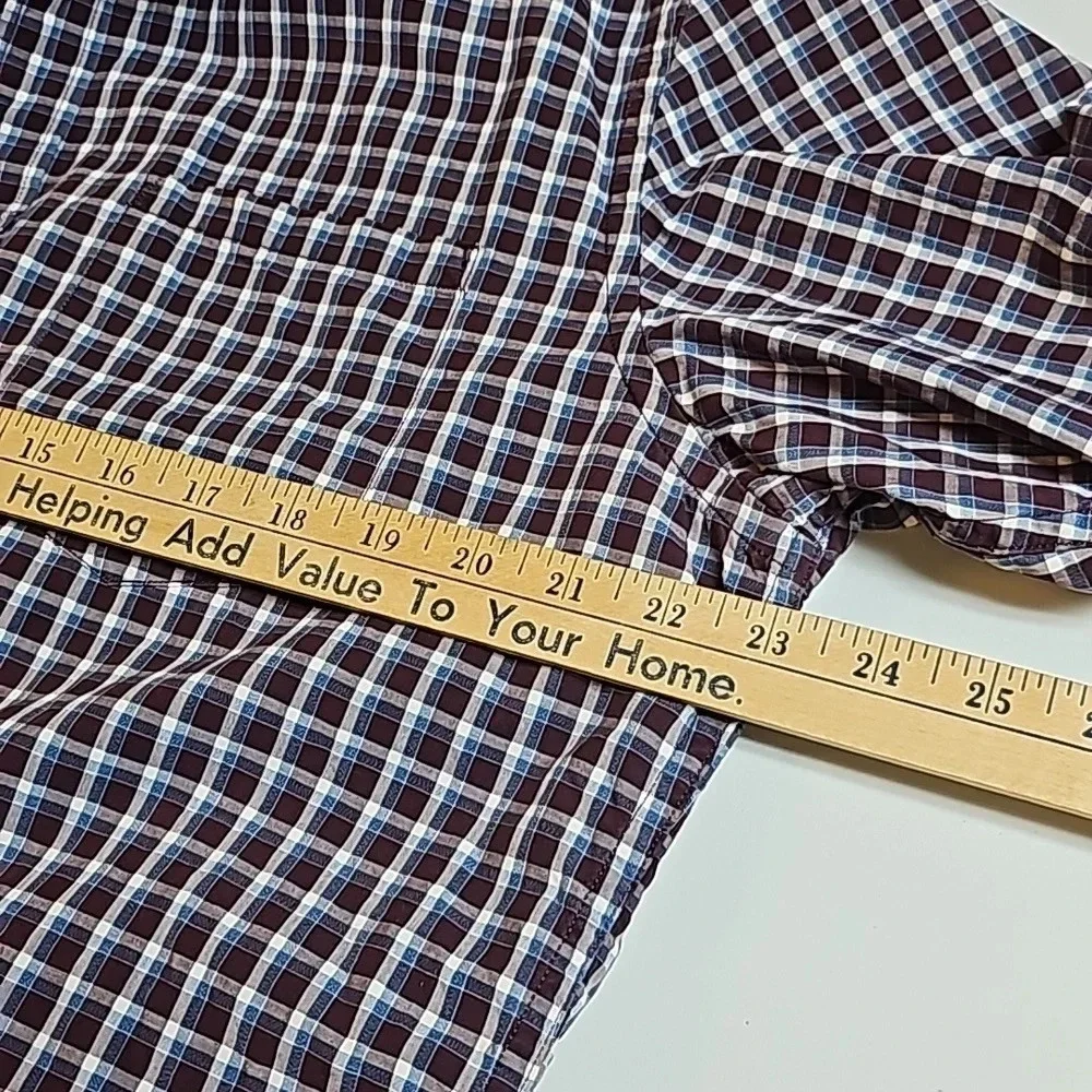 Banana Republic Mens Long Sleeve Shirt Sz L Soft Wash Slim Fit